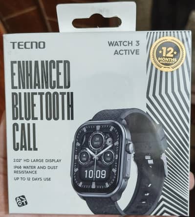 Tecno Smart Watch 3 Active Box pack Sealed for Sale