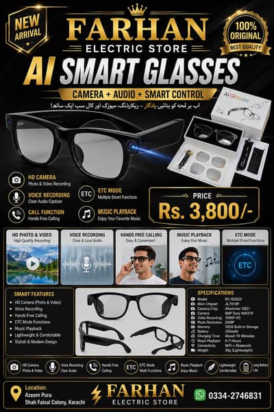 Ai smart glasses Available