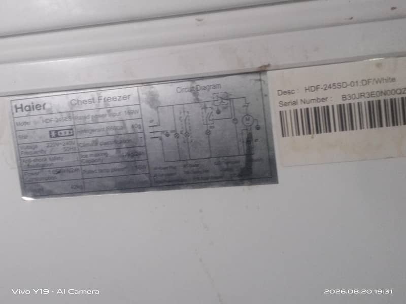 Haier Deep Freezer 0