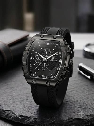 MEN'S IMPORTED BLACK LUXURY WATCH