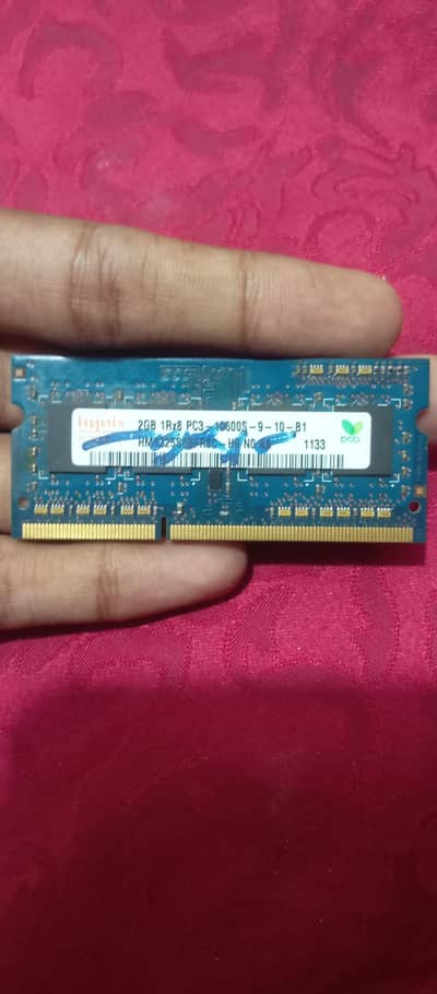 [Hynix]2GB DDR3 Pc3 1333 MHz Laptop Ram Used (Urgent Sale)