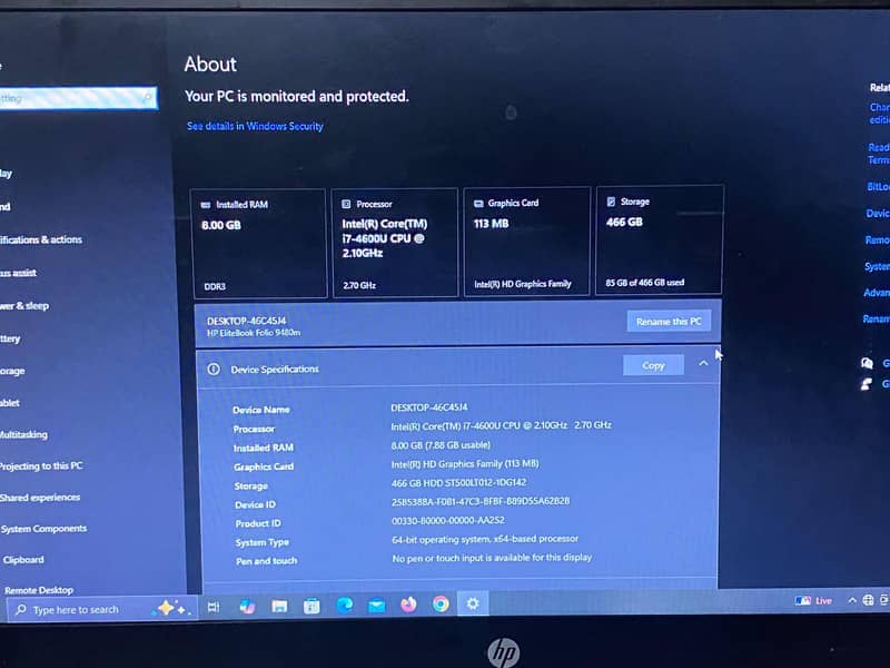 HP core i7 4th generation 1