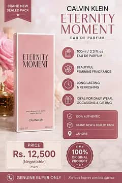 Calvin Klein Eternity Moment EDP 100ml – New Sealed