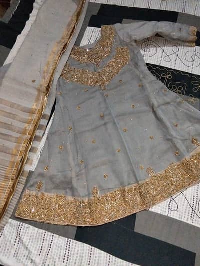 Wedding wear frock & dupatta