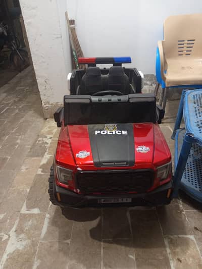 Kids Police Toy Jeep/Electric Car (Battery & Remote Control)