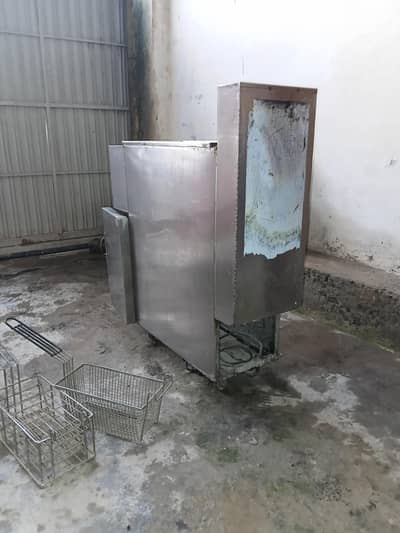 25 Litre Electric+Gas Fryer Stainless Steel