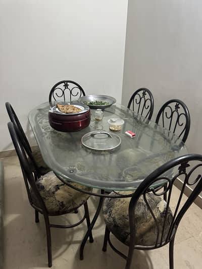 Iron dining table