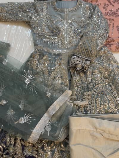 Heavily Embellished Maxi with Dupatta | Formal/Wedding Wear