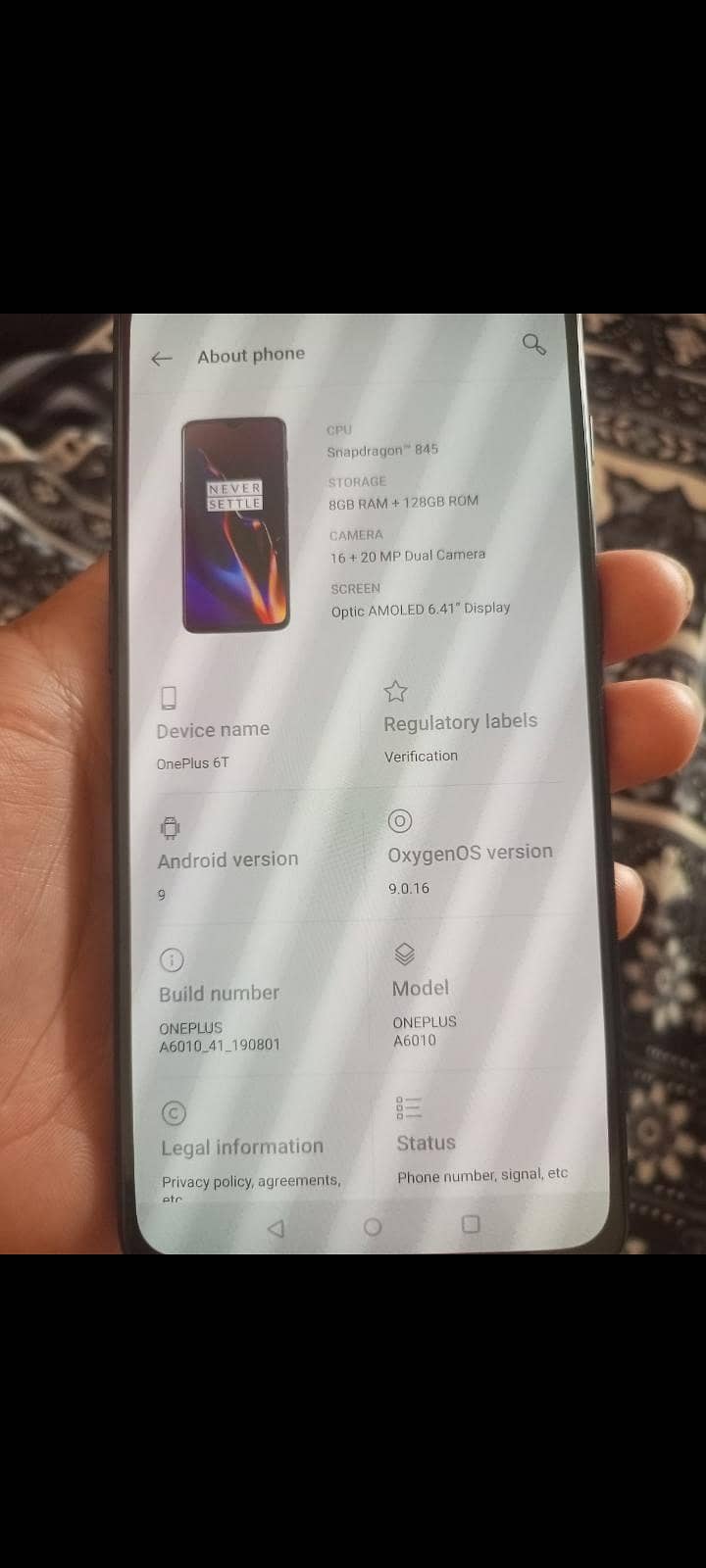 One Plus 6T 2