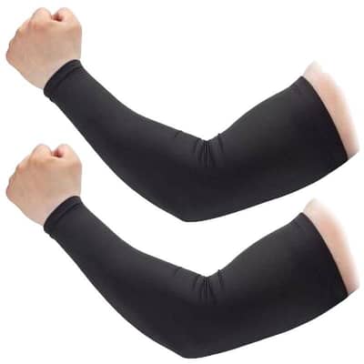 Men UV Protection Arm Sleeves Black Free Size with FREE DC option