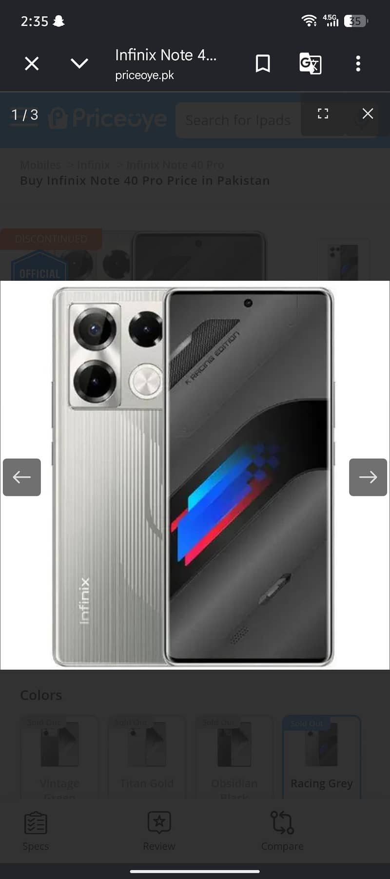 Infinix Note 40 Pro 0