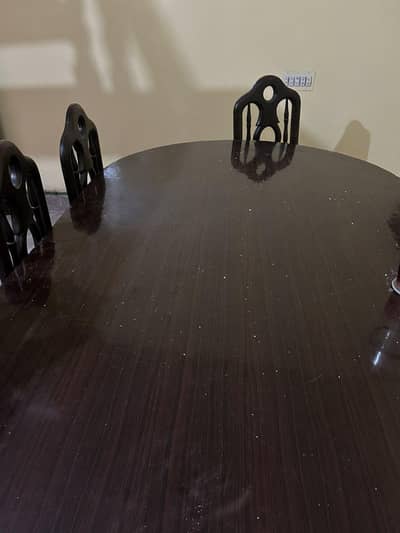 pure wooden luxury dining table ND 8 chairs