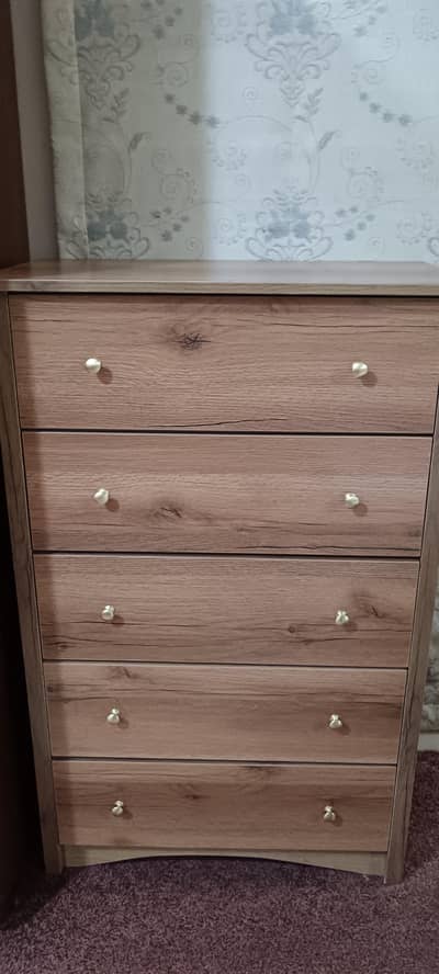 Brand New Chester Wood 5 drawer For sale