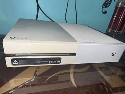 Xbox one with controller gaming mouse gaming headphones and screen