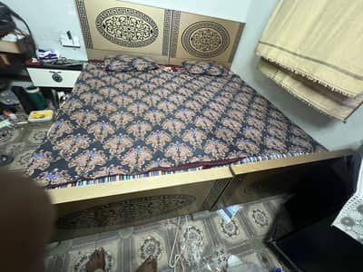 Two Single Beds With One Said Table For Sale