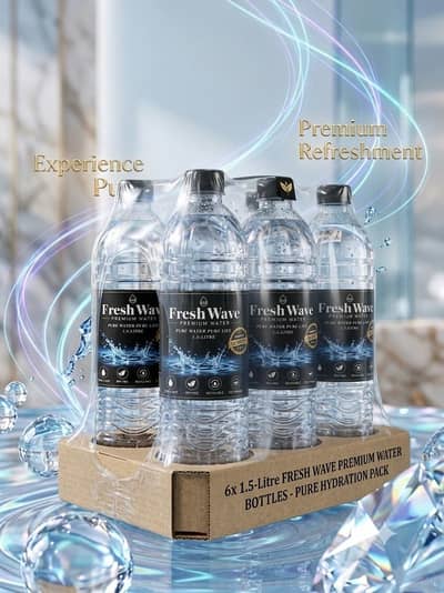 FreshWave Premium Quality Water bottle at 500ml & 1.5ltr 330Each PET