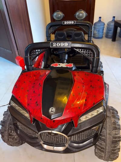 Jumbo Size 4x4 Spider-Man Kids Electric Jeep (4 Motors / Heavy Duty)