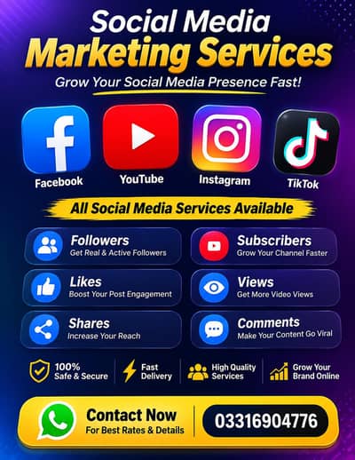 All social services are available in cheap rates