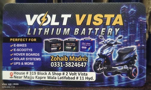 New Lithium 12v 50A battery with Warranty