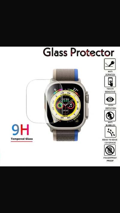 Smart watch charger glass protector back cover