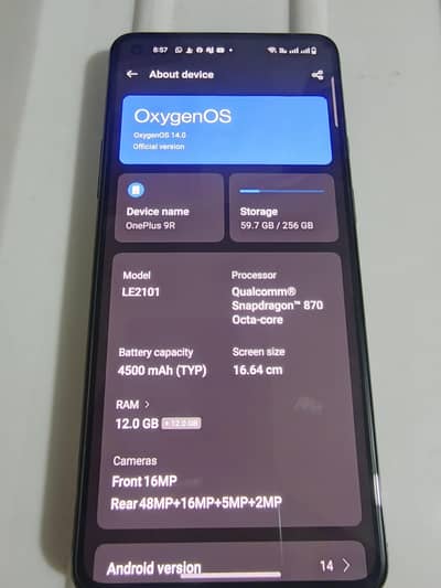 One Plus 9R 12±12 /256 5G