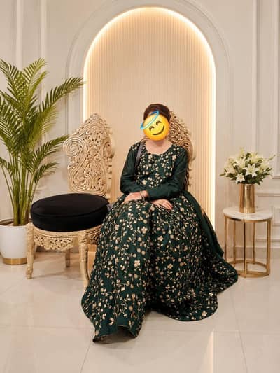 bottle green maxi