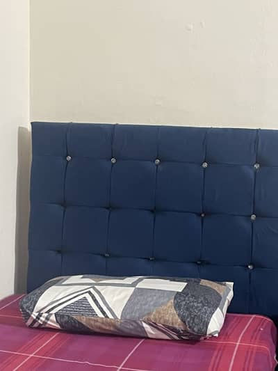 Single bed, side table and mattress For sale