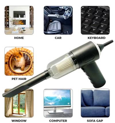 Wireless Rechargeable Vacuum Cleaner for Car & Home