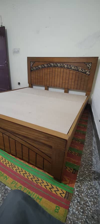 Wooden king size bed