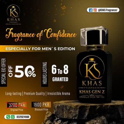 Khas Gen Z Men’s Perfume – Premium Long-Lasting Fragrance | 50% OFF