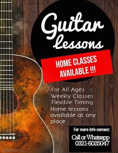 Guitar Teacher For Guitar Learning Students O3216O25O47