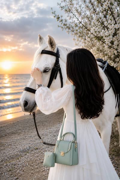 Elegant Crossbody Bag with pouch