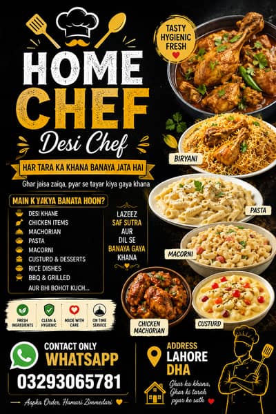 Home Chef / Personal Cook Experienced Home Chef