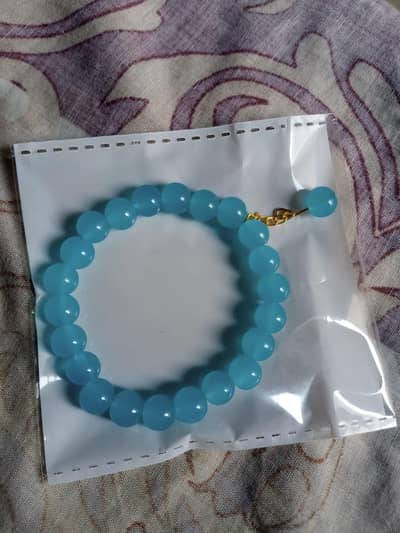 Sky Blue Beaded Bracelet 