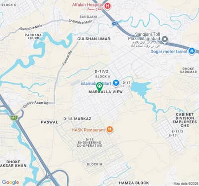 Plot For Sale 70x130.2 Kanal D17 Islamabad