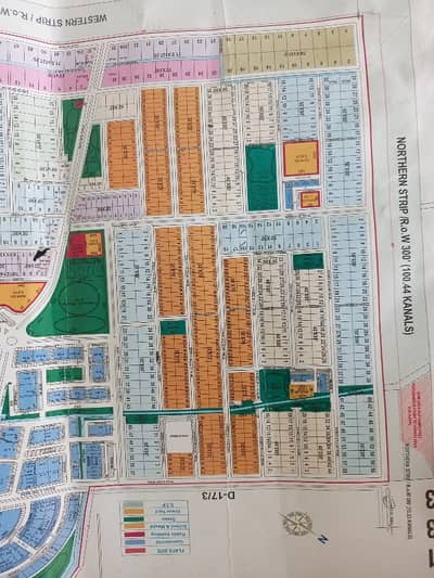 Residential Plot Spread Over 355 Marla In D-17 Available
