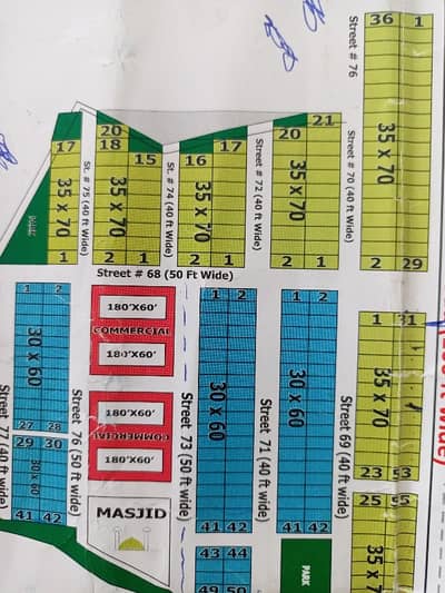 Plot For Sale 35x70 D17 Extionsan