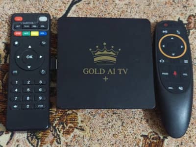 Gold AI Android tv box 8/128