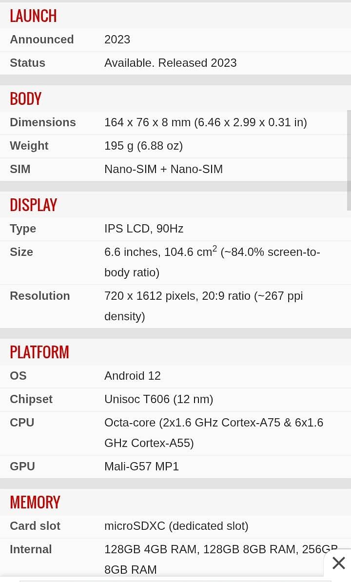 Itel S23 0