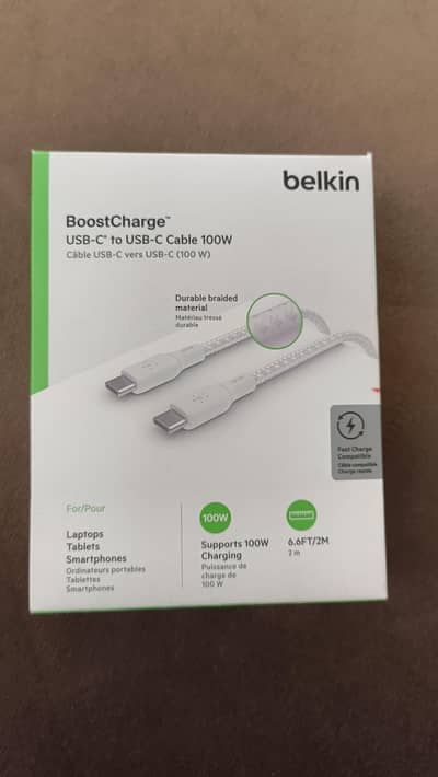 Belkin 100W USB-C To USB-C charging cable