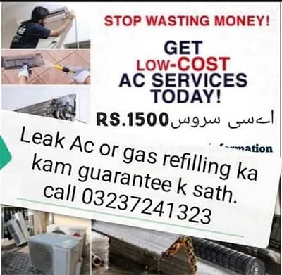 All lahore Ac service repair fitting gas filling kit repair