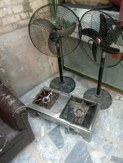 two fan and one stove