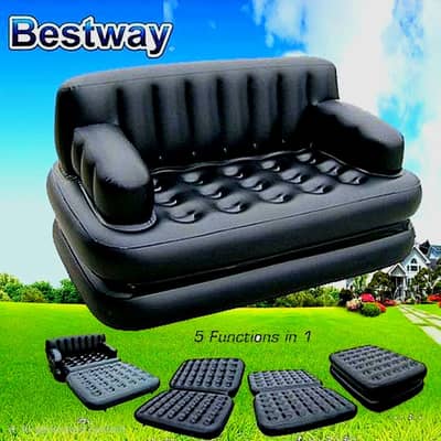 Air Sofa Bed inflatable Original 5 in 1 (Sofa cum bed)