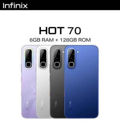 INFINIX HOT 70 6GB 128GB - ON INSTALLMENTS