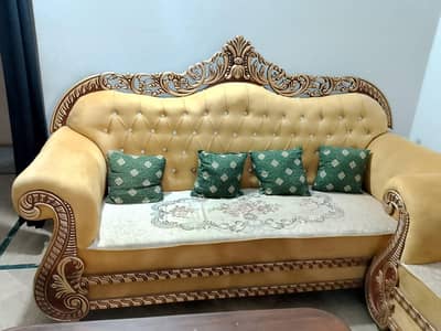 bed, dressing,side tables, matters, five seater sofa,