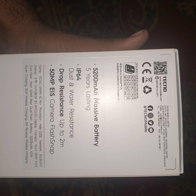 Tecno spark 40 pro plus 8