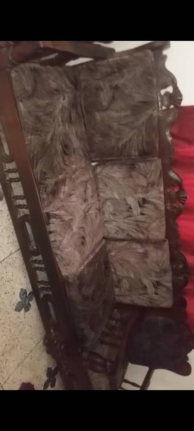 5 sitter sofa wood