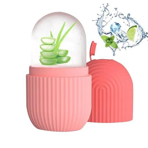 Silicone Skin Care Beauty Ice Roller for Face, Ice Roller for Face Massager, Face Ice Roller to Enhance Skin Glow, Shrink & Tighten Pores, Reusable Facial Ice Roller Face Ice Treatment