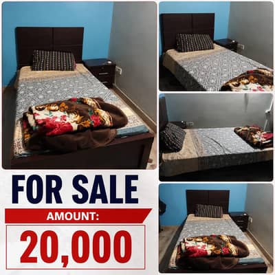single bed , almari 3 door
