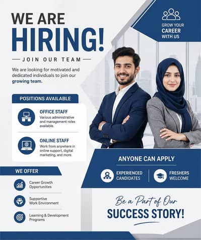 hiring female and male staff